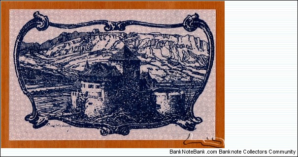 Banknote from Liechtenstein year 1920