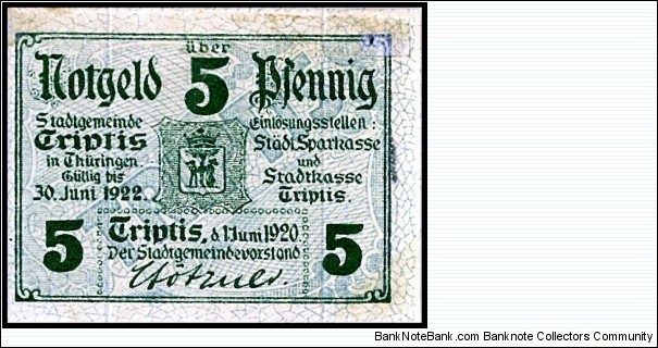 Notgeld
well-circulated Banknote