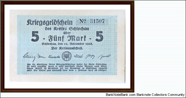Notgeld
Schlochau Banknote