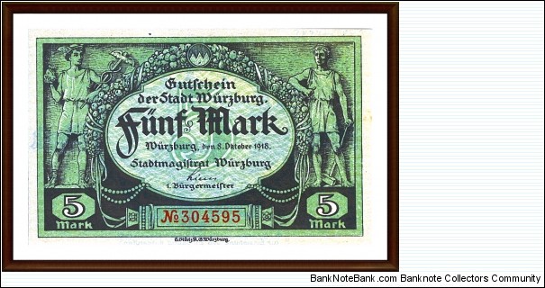 Notgeld
Wurzburg Banknote