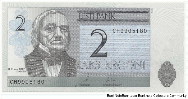 Estonia-BN 2 Krooni 2007 Banknote