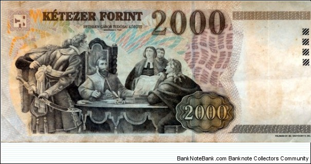 Banknote from Hungary year 2002
