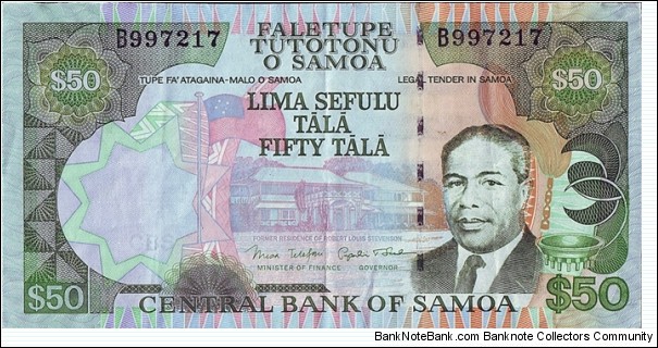 Western Samoa N.D. 50 Tala. Banknote