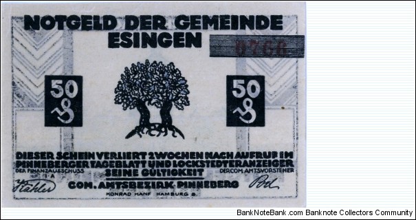 Notgeld: Esingen Banknote