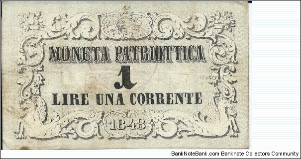 LOMBARDO-VENETO - 1 Lira Corrente - pk S 185 (1) - Banca Nazionale Di Venezia Banknote