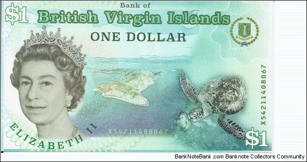 BRITISH VIRGIN ISLANDS - 1 Dollar - pk NL - Polymer - Commemorative Issue Banknote