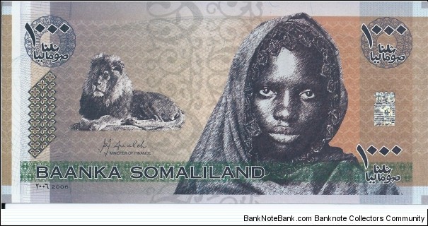 SOMALILAND - 1.000 - Shilin Soomaali / Shillings - pk CS 1a - 