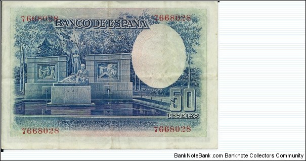 Banknote from Spain year 1933