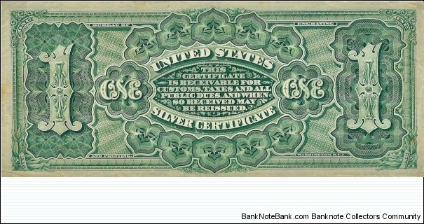 Banknote from USA year 1886