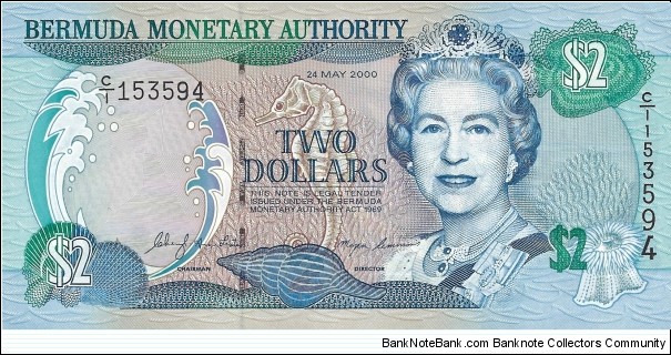 BERMUDA 2 Dollars
2000 Banknote