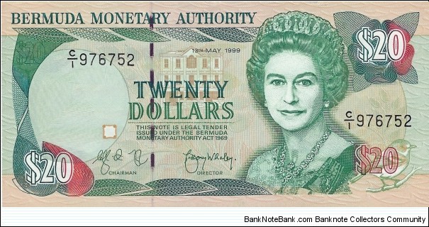 BERMUDA 20 Dollars
1999 Banknote
