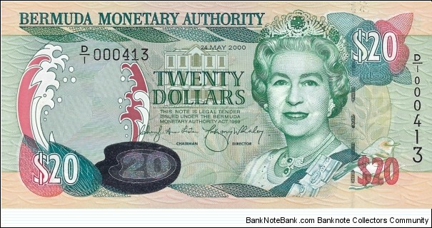 BERMUDA 20 Dollars
2000 Banknote