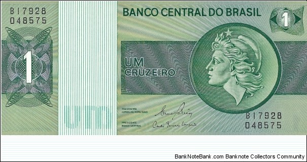 BRAZIL 1 Cruzeiro
1980 Banknote