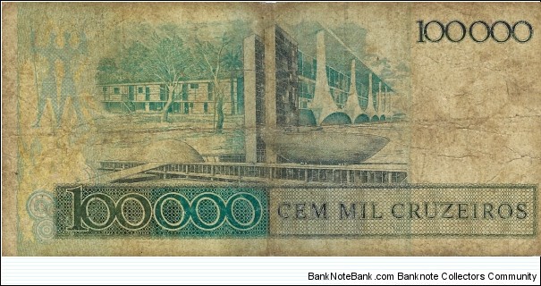 Banknote from Brazil year 1986