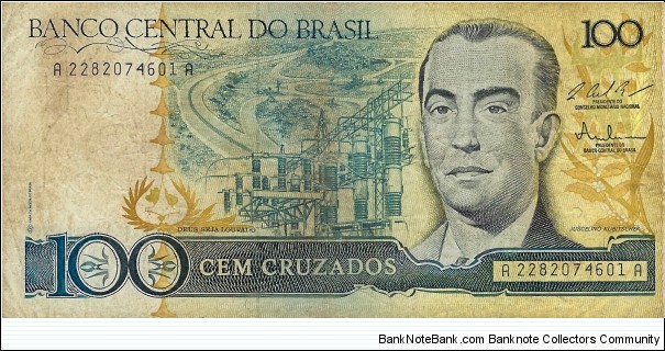 BRAZIL 100 Cruzados
1987 Banknote