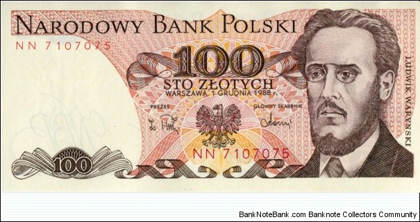 100 Złotych Banknote