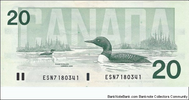 Banknote from Canada year 1991