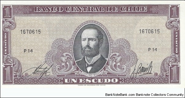 CHILE 1 Escudo
1964 Banknote