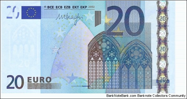 EUROPEAN UNION 20 Euro
2002 Banknote