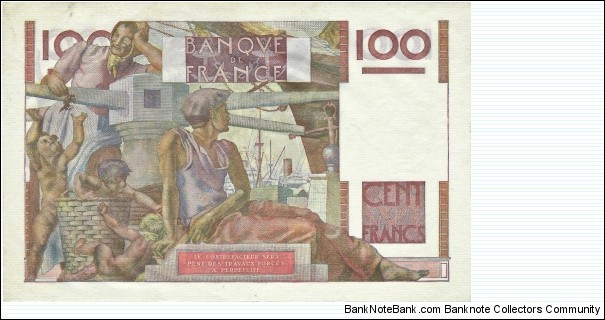 Banknote from France year 1952