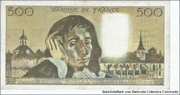 Banknote from France year 1981