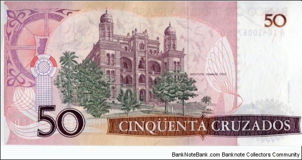 Banknote from Brazil year 1986