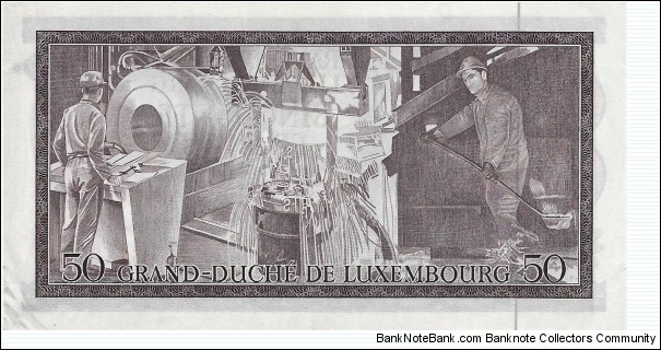Banknote from Luxembourg year 1972