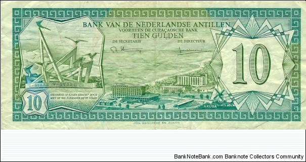 NETHERLANDS ANTILLES
10 Gulden
1979 Banknote