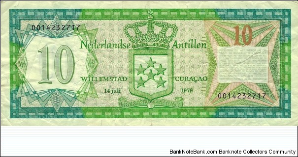 Banknote from Netherlands Antilles year 1979