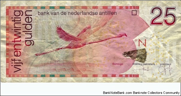 NETHERLANDS ANTILLES
25 Gulden
2008 Banknote