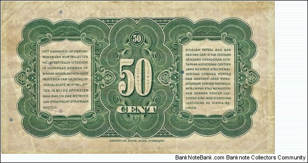 Banknote from Indonesia year 1943