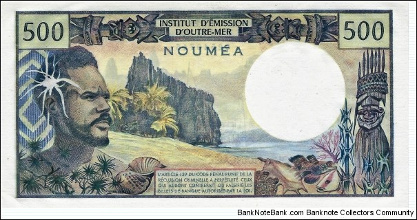 Banknote from French Polynesia year 1989