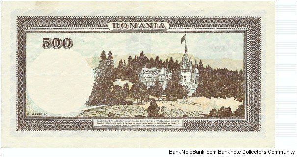 Banknote from Romania year 1942