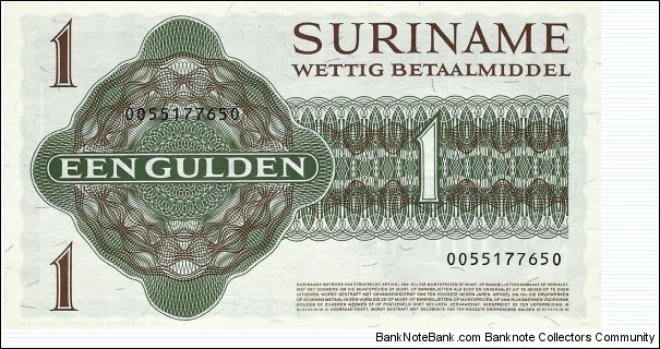 Banknote from Suriname year 1984