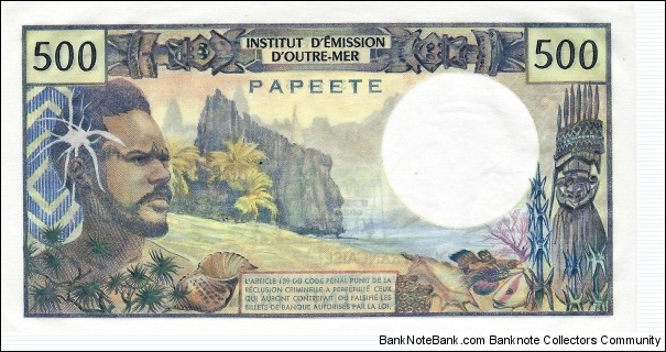 Banknote from French Polynesia year 1979