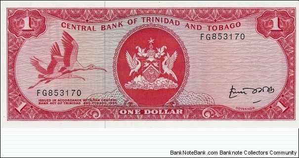 TRINIDAD AND TOBAGO
1 Dollar 1985 Banknote