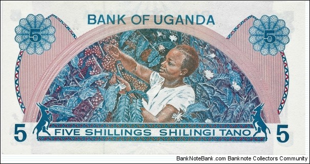 Banknote from Uganda year 1979