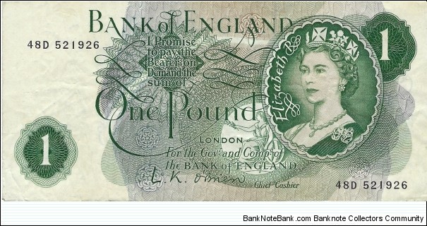 UNITED KINGDOM
1 Pound 1960 Banknote