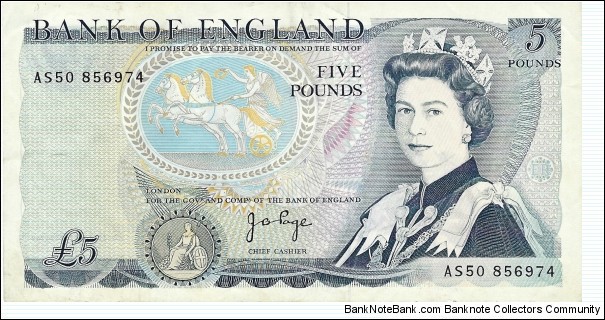 UNITED KINGDOM
5 Pounds 1973 Banknote