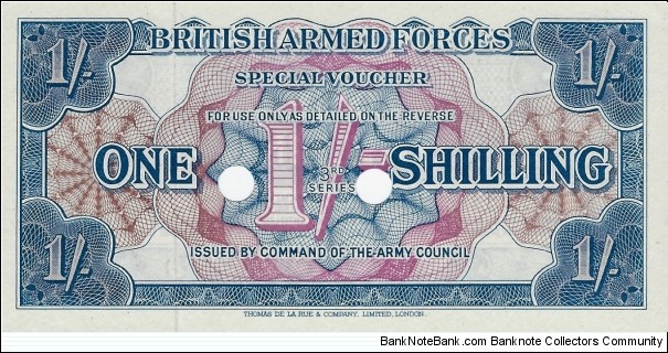 UNITED KINGDOM
1 Shilling 1956
(British Armed Forces) Banknote