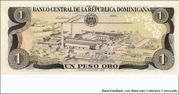 Banknote from Dominican Republic year 1984