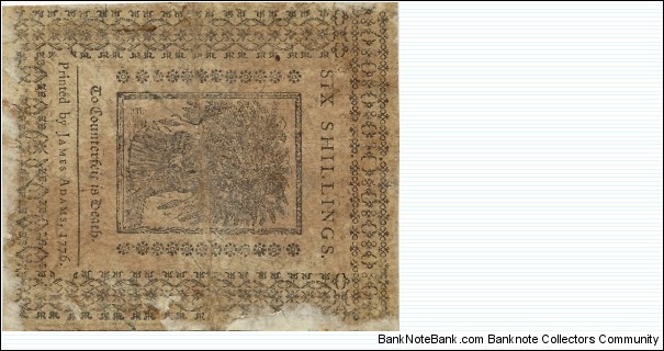 Banknote from USA year 1776