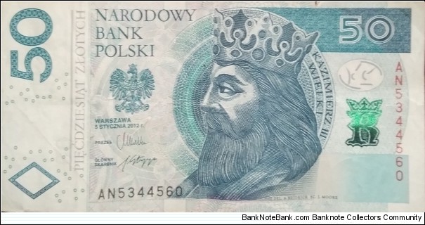 Poland 50 Złotych
AN 5344560 Banknote