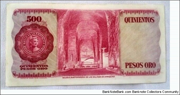 Banknote from Colombia year 1973