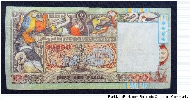 Banknote from Colombia year 1993