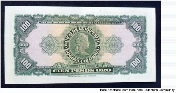Banknote from Colombia year 1967