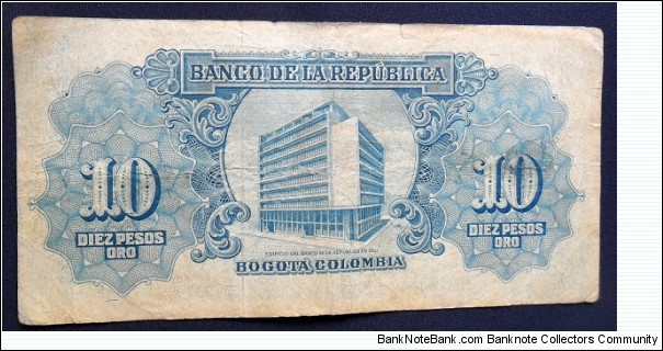 Banknote from Colombia year 1953