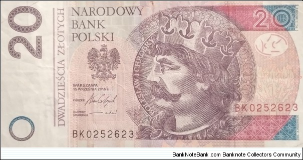 Poland 20 Złotych
BK 0252623 Banknote