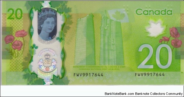 Banknote from Canada year 2015
