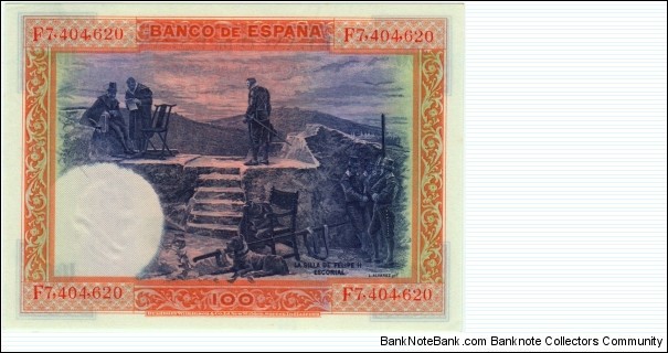 Banknote from Spain year 1936